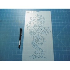 Asian Fire Dragon 17in x 13in Stencil "New"